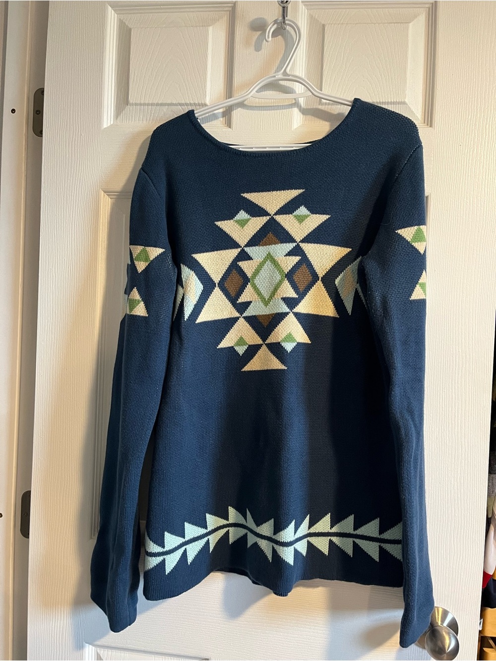 Outback Trading Co. L/XL Pullover - Blue with Yellow Logo